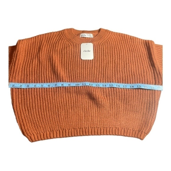 𝅺elodie Crewneck Cropped Sweater in RUST - Picture 6 of 11